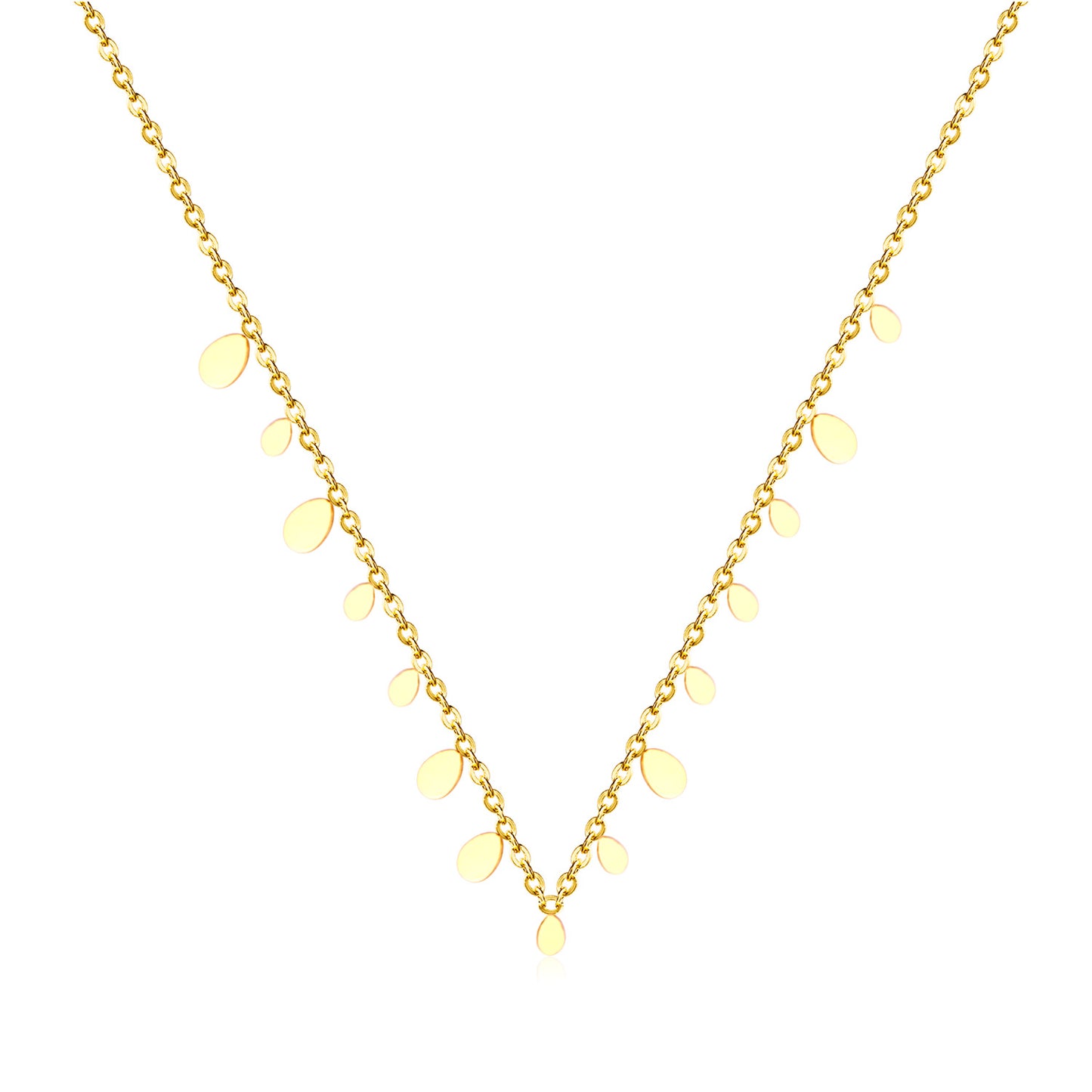 Water Drop Shape Pendant Collier Bijoux Gold Color Choker Necklace