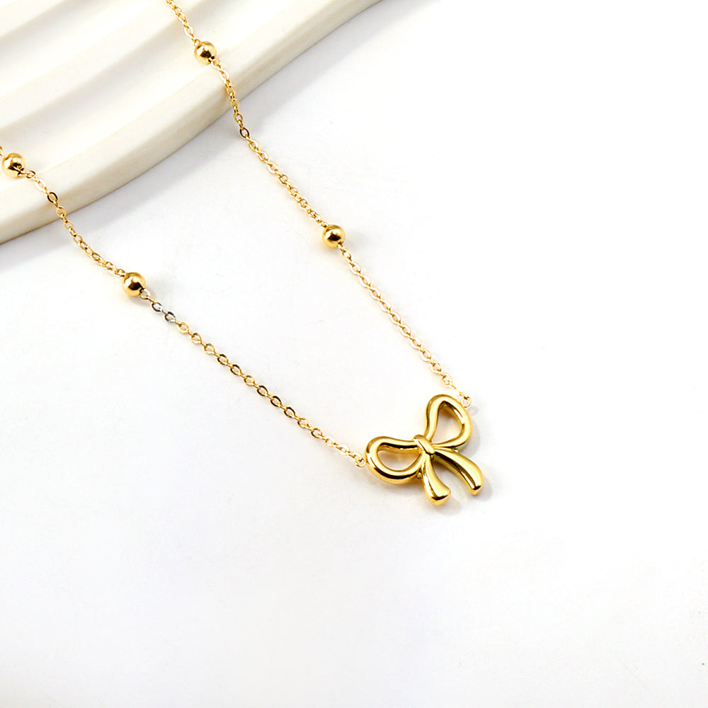 Bow Pendant Necklace